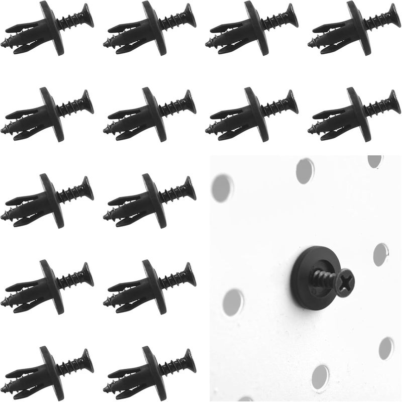 G.CORE Pegboard Peg Hooks Accessories - 40 Set Pegs with Inserts and Screw Fit 1/4 Pegboards Multi-Functional for Hanging and Mounting - Utility Tool Hanger Organizers (Small Size) - Image 1